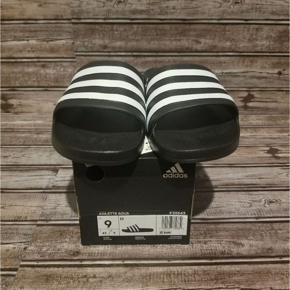 NEW Adidas Adilette Aqua Slides - Picture 2 of 6